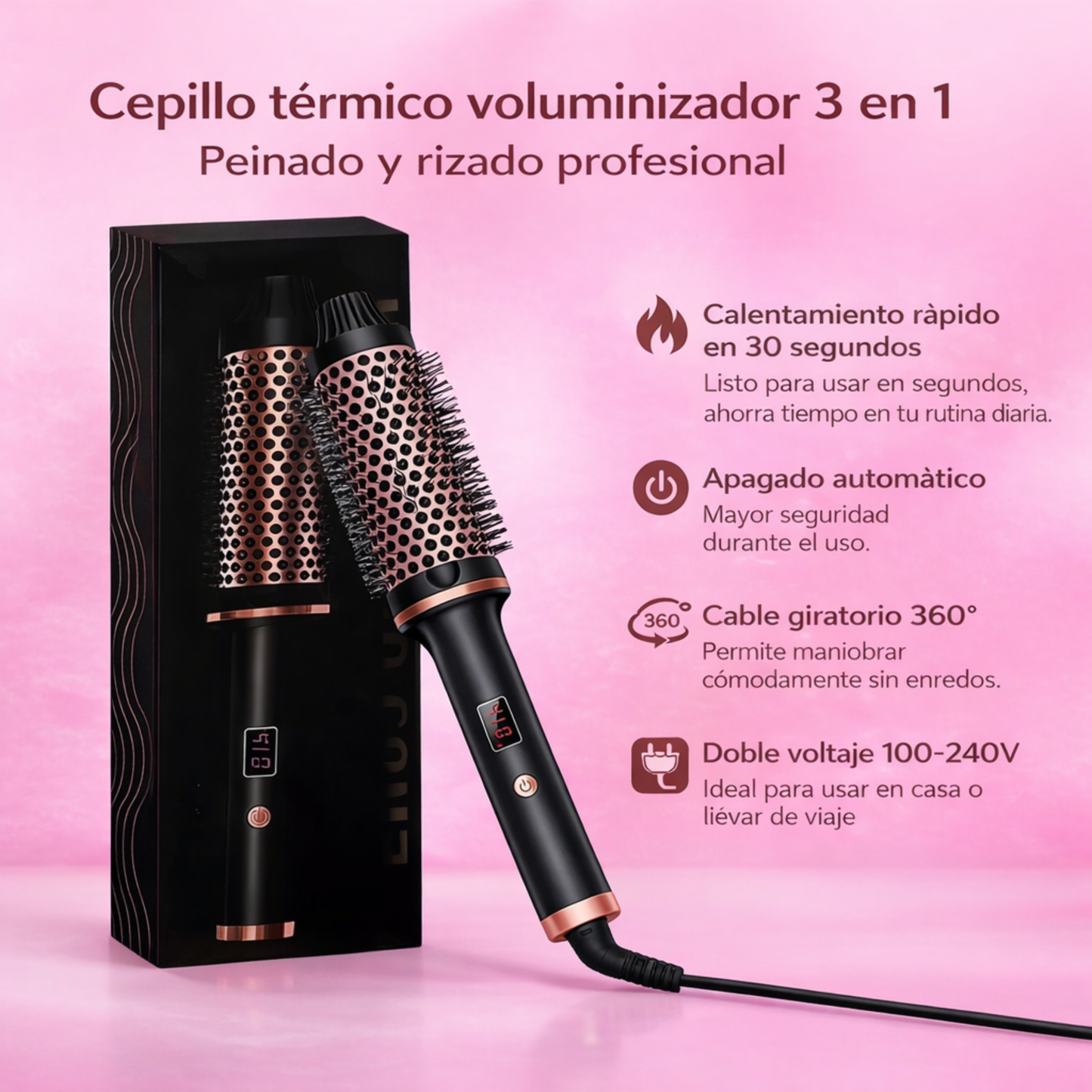 Cepillo Profesional 3 en 1